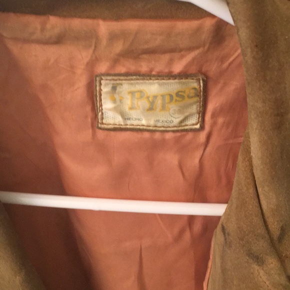 VINTAGE Pypsa Hippie Suede Leather Jacket - Picture 2 of 3